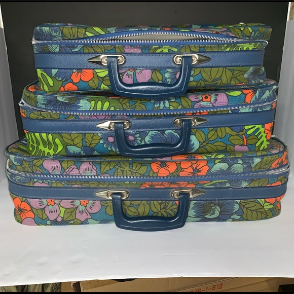 Vintage suitcase set of 3 - Picture 1 of 8